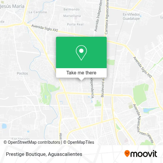 Prestige Boutique map