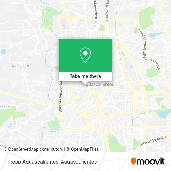 Imepp Aguascalientes map