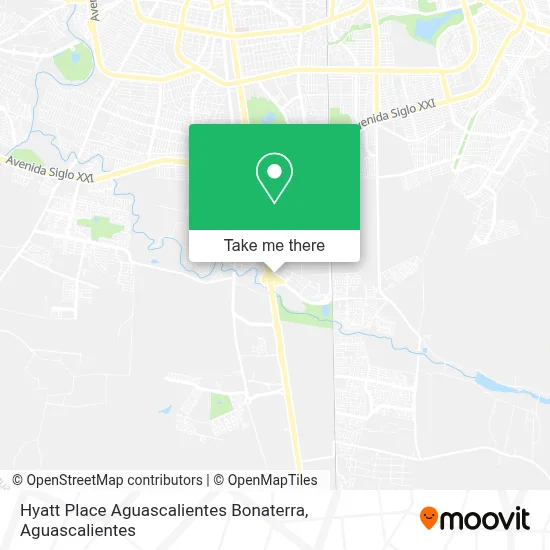 Hyatt Place Aguascalientes Bonaterra map