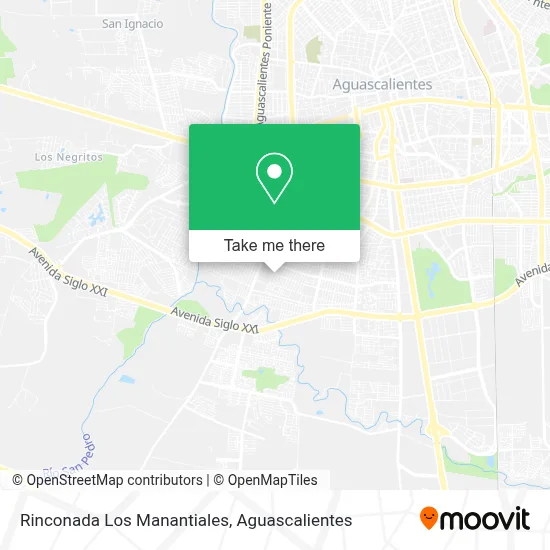 Rinconada Los Manantiales map