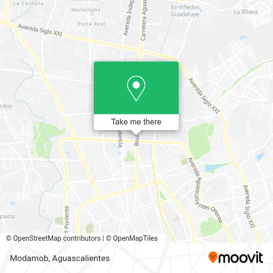 Modamob map