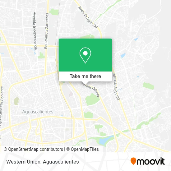 Western Union map