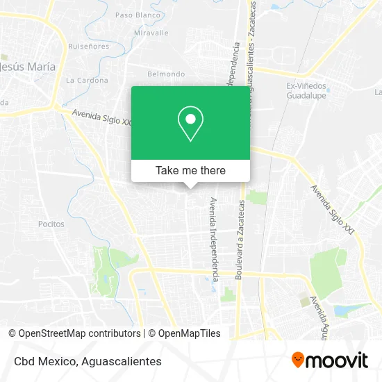 Cbd Mexico map
