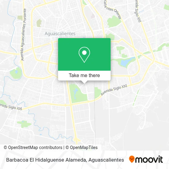 Barbacoa El Hidalguense Alameda map