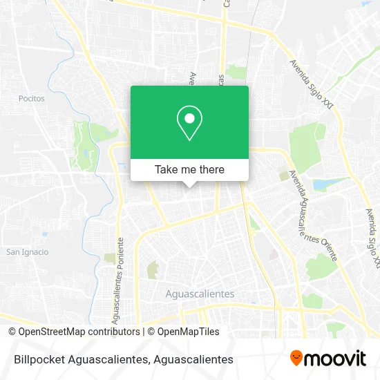 Billpocket Aguascalientes map