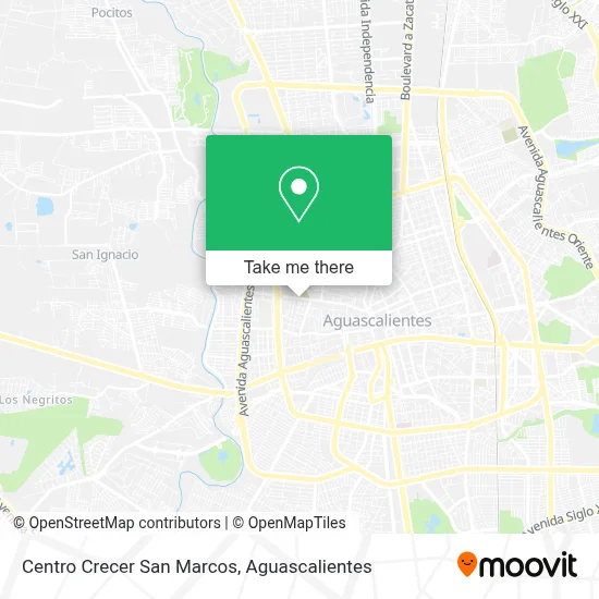 Centro Crecer San Marcos map