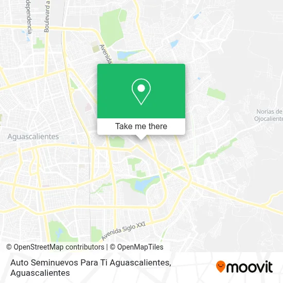 Auto Seminuevos Para Ti Aguascalientes map