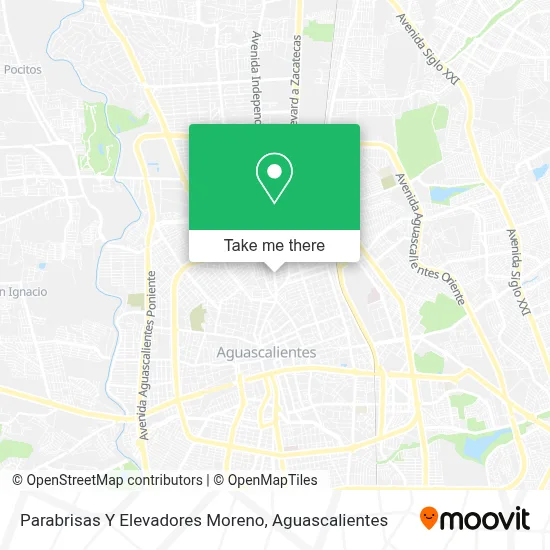 Parabrisas Y Elevadores Moreno map
