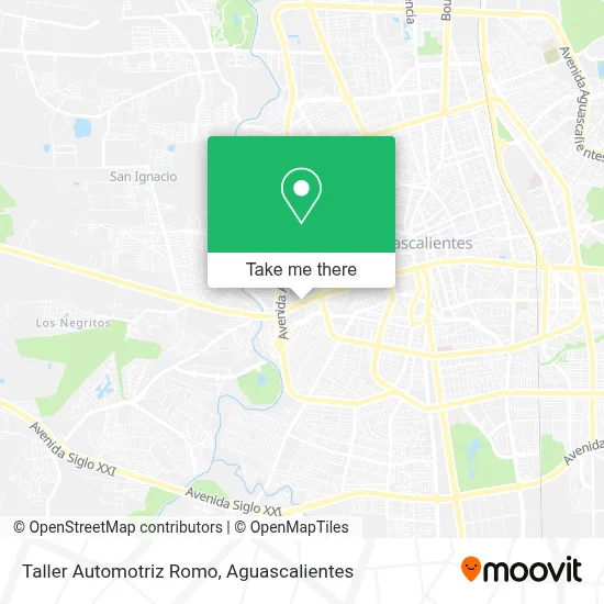 Taller Automotriz Romo map