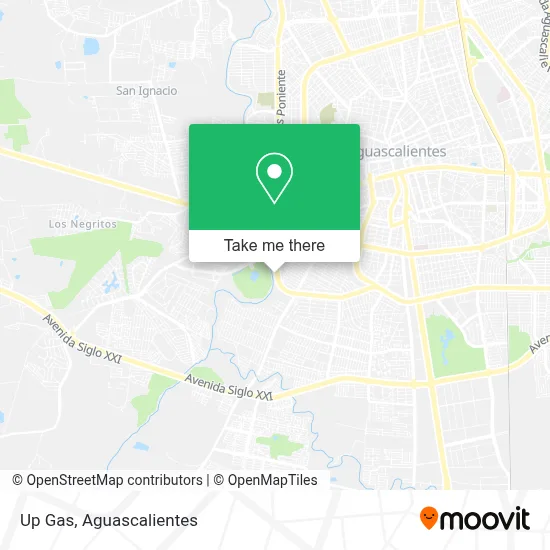 Up Gas map