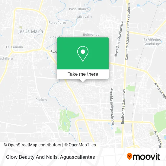 Glow Beauty And Nails map