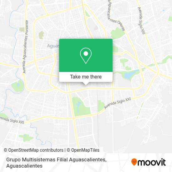Grupo Multisistemas Filial Aguascalientes map