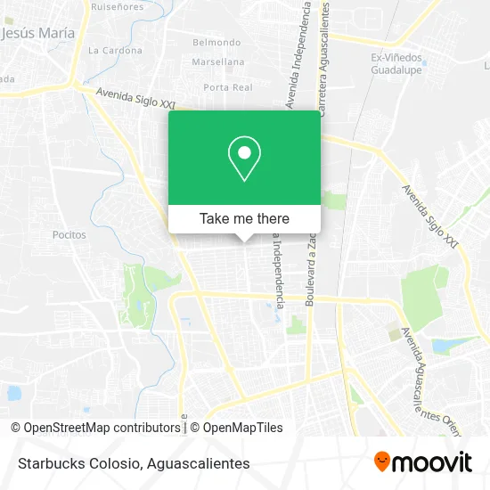 Starbucks Colosio map