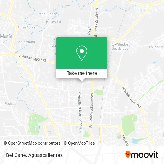 Bel Cane map