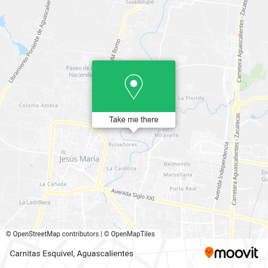 Carnitas Esquivel map