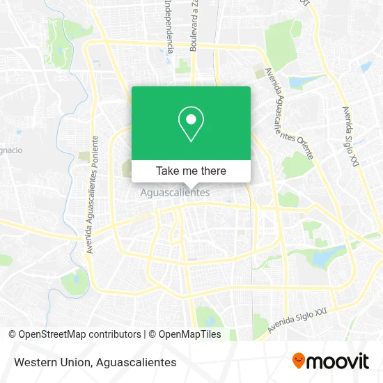 Western Union map