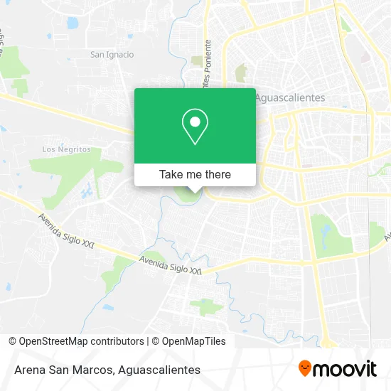 Arena San Marcos map