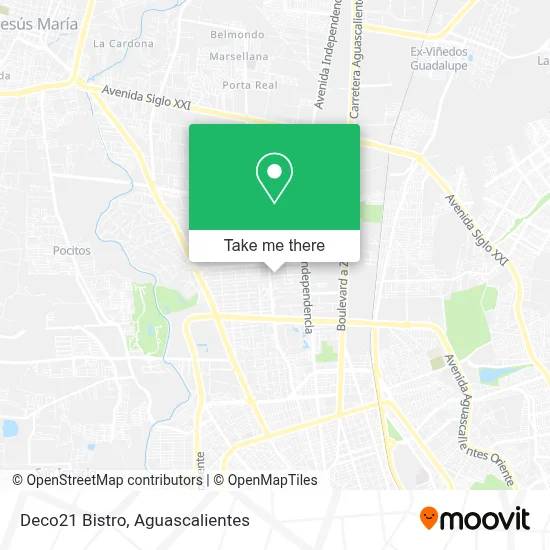 Deco21 Bistro map