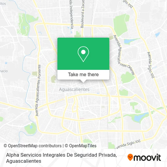 Alpha Servicios Integrales De Seguridad Privada map