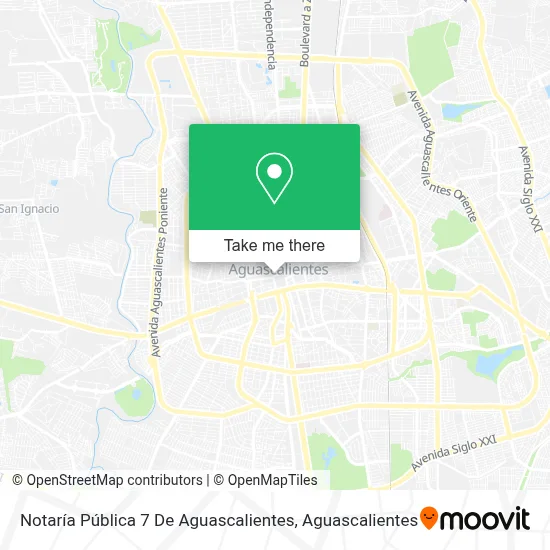 Notaría Pública 7 De Aguascalientes map