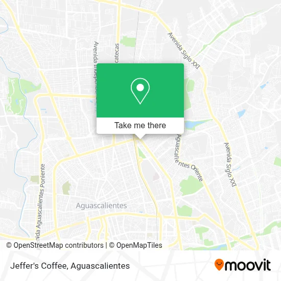 Jeffer's Coffee map