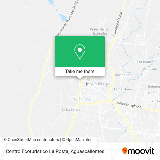 Centro Ecoturistico La Posta map