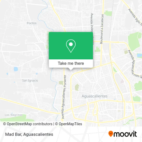 Bar Mad map