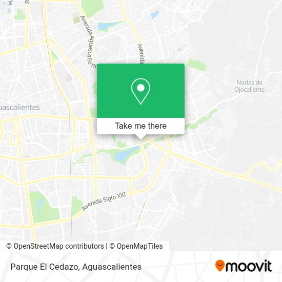Parque El Cedazo map