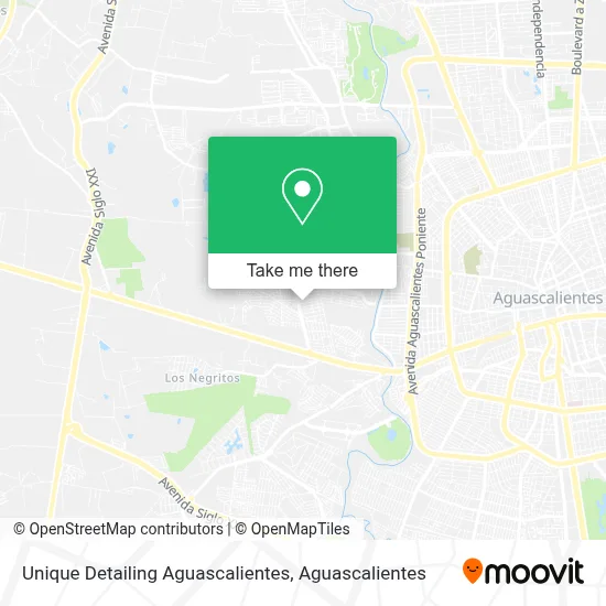 Unique Detailing Aguascalientes map