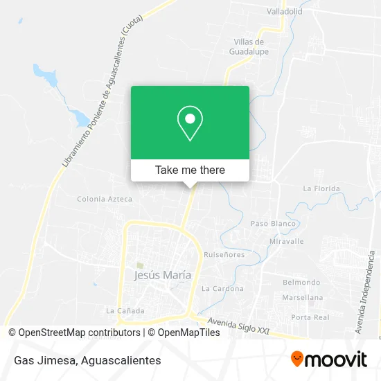 Gas Jimesa map
