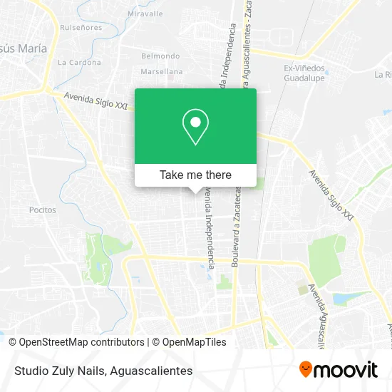 Studio Zuly Nails map