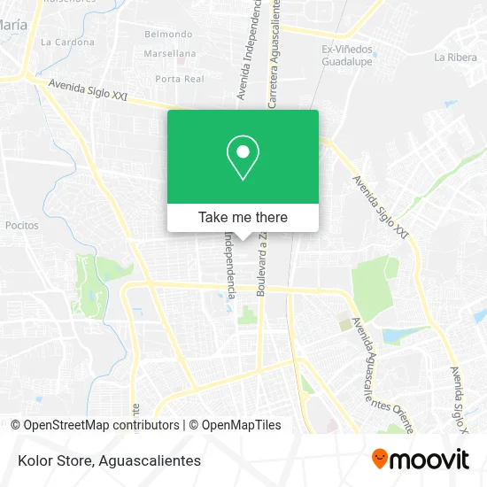 Kolor Store map