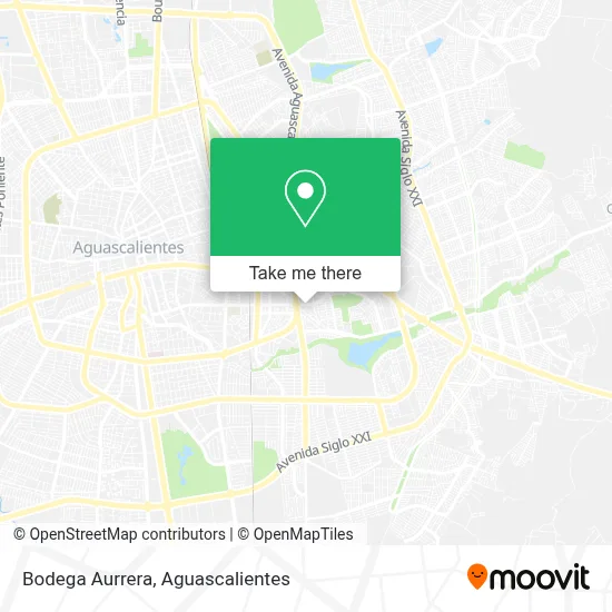 Bodega Aurrera map