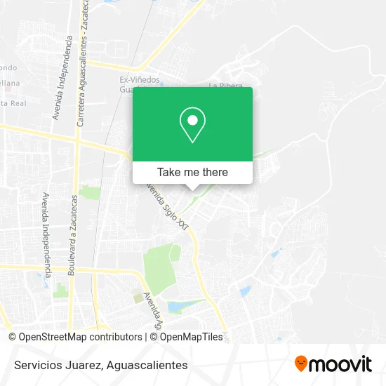 Servicios Juarez map