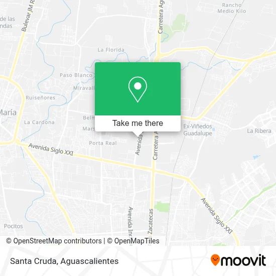 Santa Cruda map