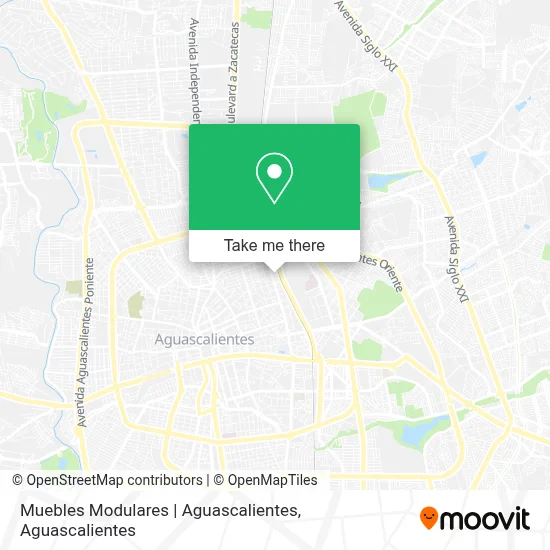 Muebles Modulares | Aguascalientes map