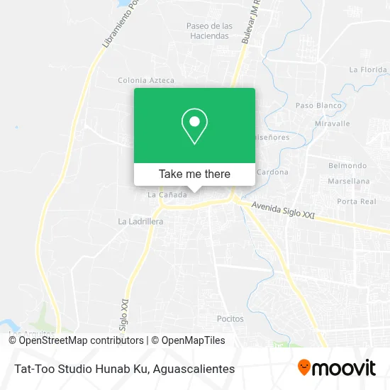 Tat-Too Studio Hunab Ku map