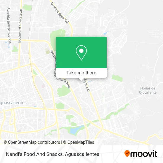 Nandi's Food And Snacks map