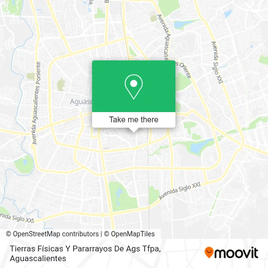 Tierras Físicas Y Pararrayos De Ags Tfpa map