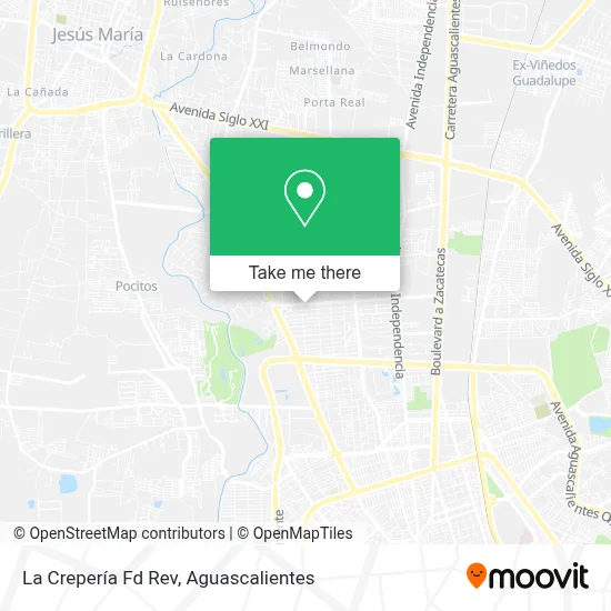 La Crepería Fd Rev map