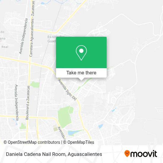 Daniela Cadena Nail Room map