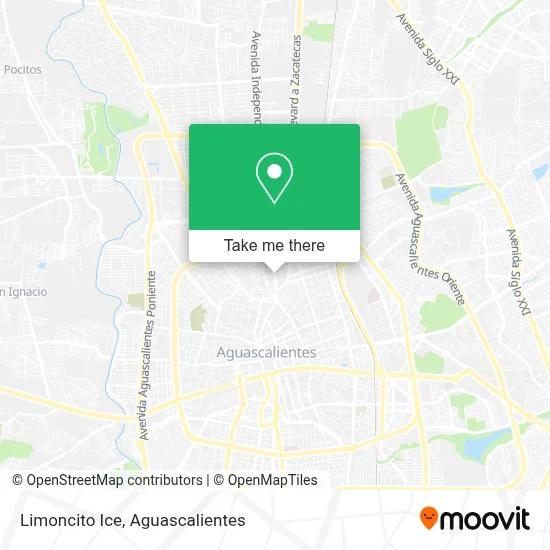 Limoncito Ice map