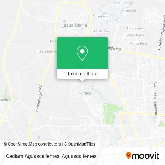Cediam Aguascalientes map