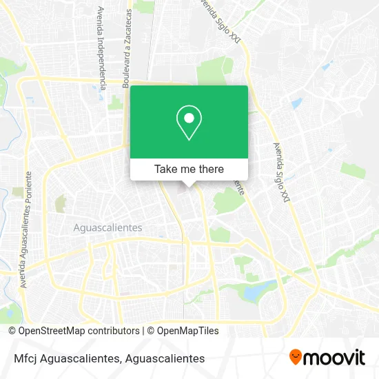Mfcj Aguascalientes map