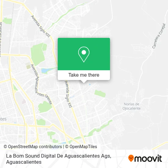 La Bom Sound Digital De Aguascalientes Ags map