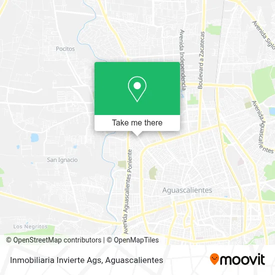 Inmobiliaria Invierte Ags map