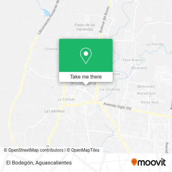 El Bodegón map