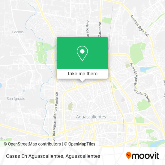 Casas En Aguascalientes map
