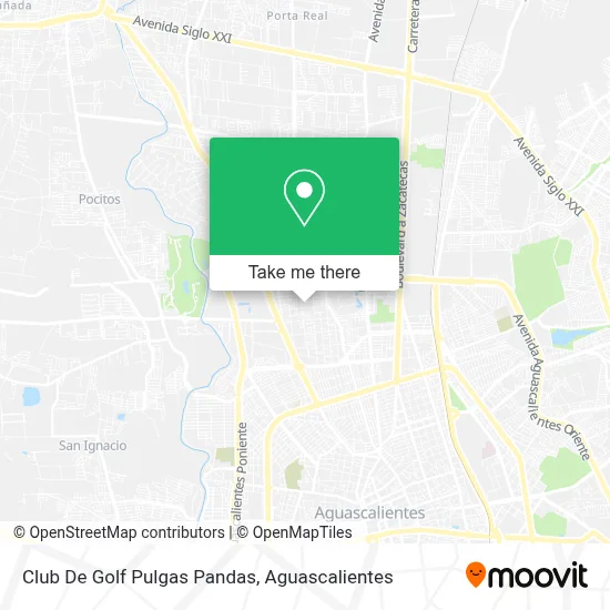 Club De Golf Pulgas Pandas map