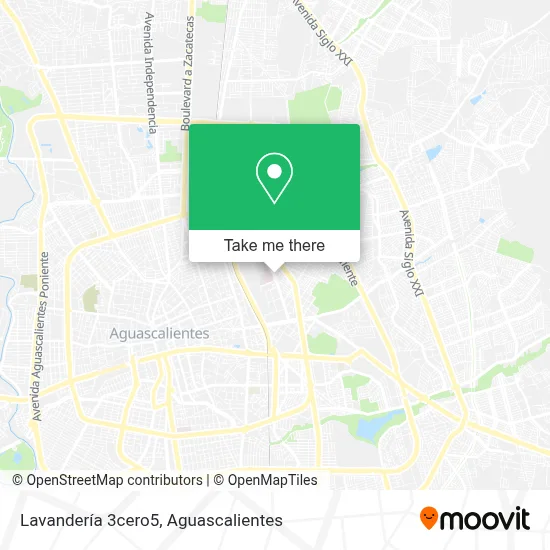 Lavandería 3cero5 map